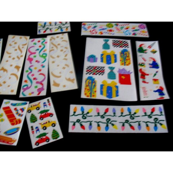 Mrs. Grossman Lot Stickers, 2 block, 18 modules Christmas Lights, Gifts,Confetti - Picture 4 of 6